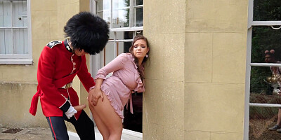 Sofia Rae In Sofia Lee, Danny D Stroking The Guards Post / 12.10.2019