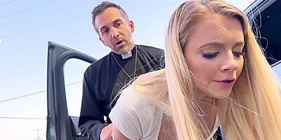 Long-haired Blondie Gets Fucked By Cocky Priest With Riley Star, Romeo Mancini And Donnie Rock