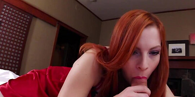 Creampie is an unexpected gift that waits for MILF with red hair