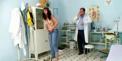 Bushy vagina wifey Karin real gyno clinic exam