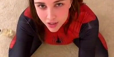 Sunny Ray Spider Girl Blowjob Facial Cum Video Leaked 2