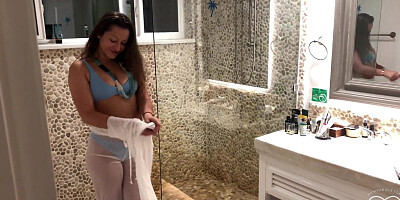 Dani Daniels Shower Blowjob Creampie Video Leaked