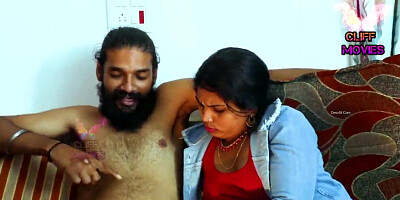 Chubby Indian aunt rides BF's dick like a cowgirl