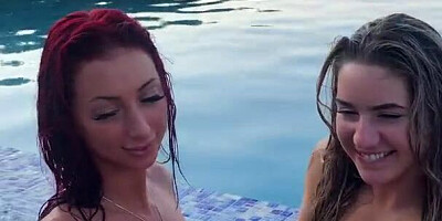 Nala Fitness And Livvalittle Nude Lesbian Pool Party Video Leaked
