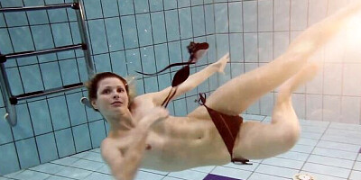 Underwater babes scene with wet fancy bit from Underwater Show