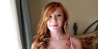 Amazing ginger bitch enjoys in hard banging session with her man