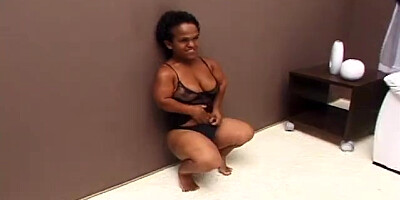 Dark-Hued brazilian mature midget torn up great
