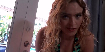 Astonishing blonde Krissy Lynn gets tit-fucked and shagged in POV video