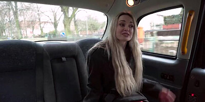 Fake Taxi Hardcore anal sex with a hot blonde dressed in sexy red lingerie
