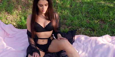 Babes - Smoking Hot Italian Valentina Nappi Masturbates Outdoors & Reaches Orgasm