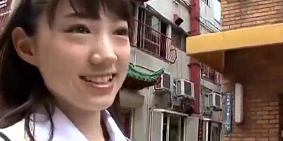 POV Japanese schoolgirl is picked up in public by a stranger and lured into sex