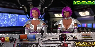 Busty Mature Aliens Deauxma & Brooke Tyler Have Space Sex!