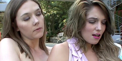 Young MILF seduces her tattooed stepdaughter