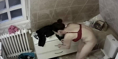 Compilation of spy cameras filming amateur women using public toilets