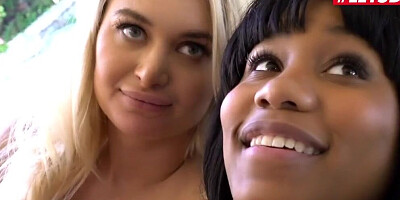 ScamAngels - Natalia Starr and Jenna Foxx Busty USA Step Sisters Fuck their Horny Brother