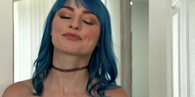 My new blue-haired stepsister turned out to be one naughty little hussy