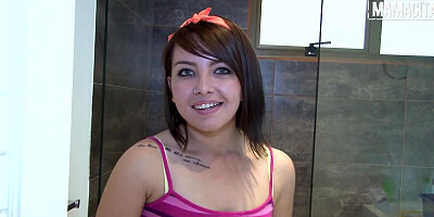 Sexy Latina Maid Kathy Violeta Fucked By Perv Boss In The Bathroom - MAMACITAZ