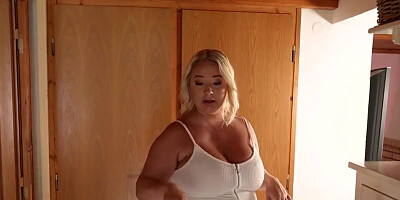 Pregnant blonde whore is fucked hard in point of view