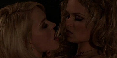 Krissy Lynn and Prinzzess are playing with each other's cherry